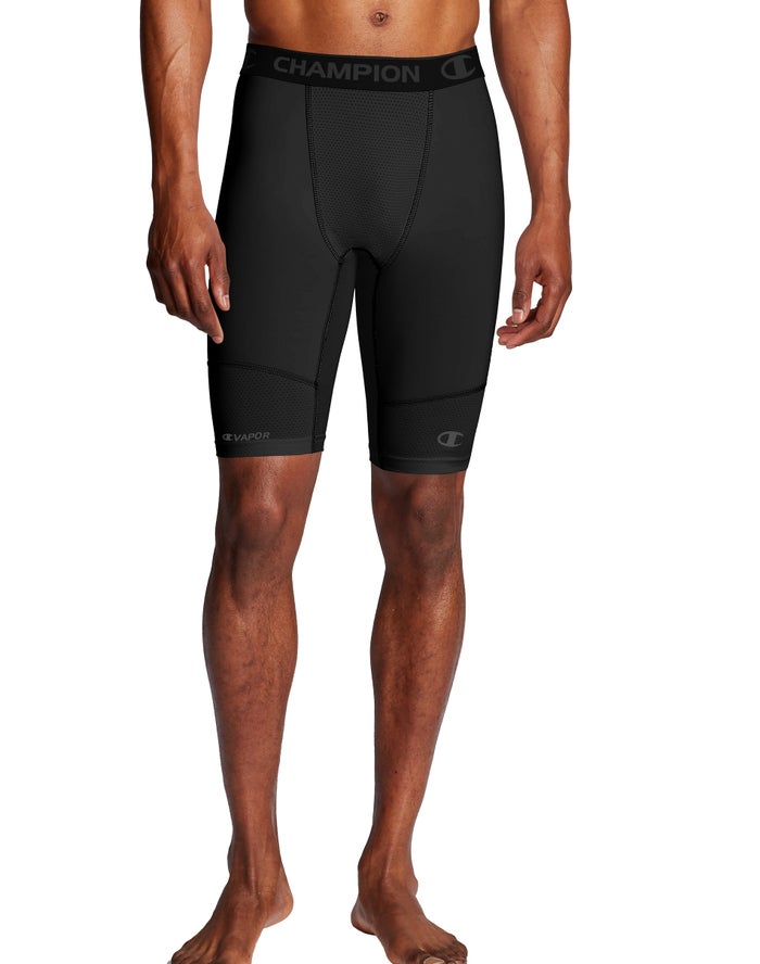 Champion Korte Broek Heren - Zwart - Compression ( 097625-VKE )